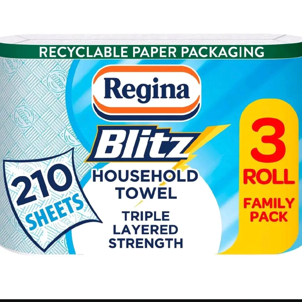 12 rolls Regina Blitz 3ply Towel Kitchen Towel