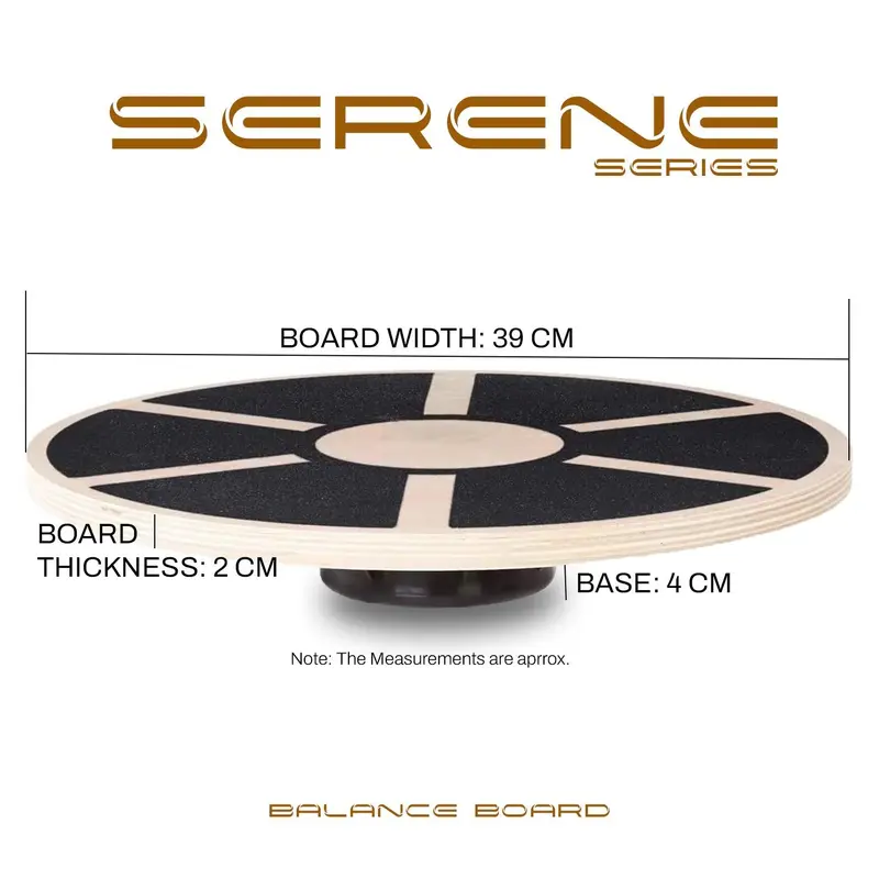 Round Wooden Balance Board - Wobble Board - Exercise Balance Trainer 3