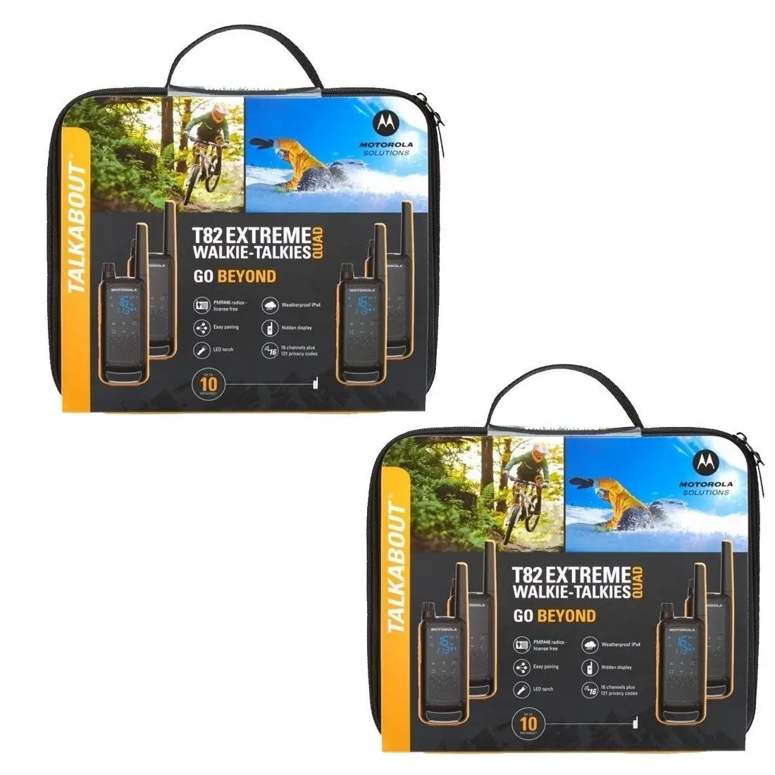 Motorola TALKABOUT T82 Extreme Eight Pack Walkie Talkies