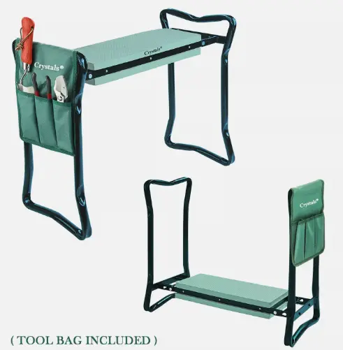 GARDEN KNEELER PORTABLE FOLDABLE PAD FOAM PADDED GARDENING KNEE PAD STOOL SEAT 3