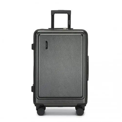 KSK2493 - Kono Durable 24 Inch ABS+PC Hardshell Suitcase with TSA Lock Lightweight Travel Luggage with 360° Spinner Wheels - Grey 1