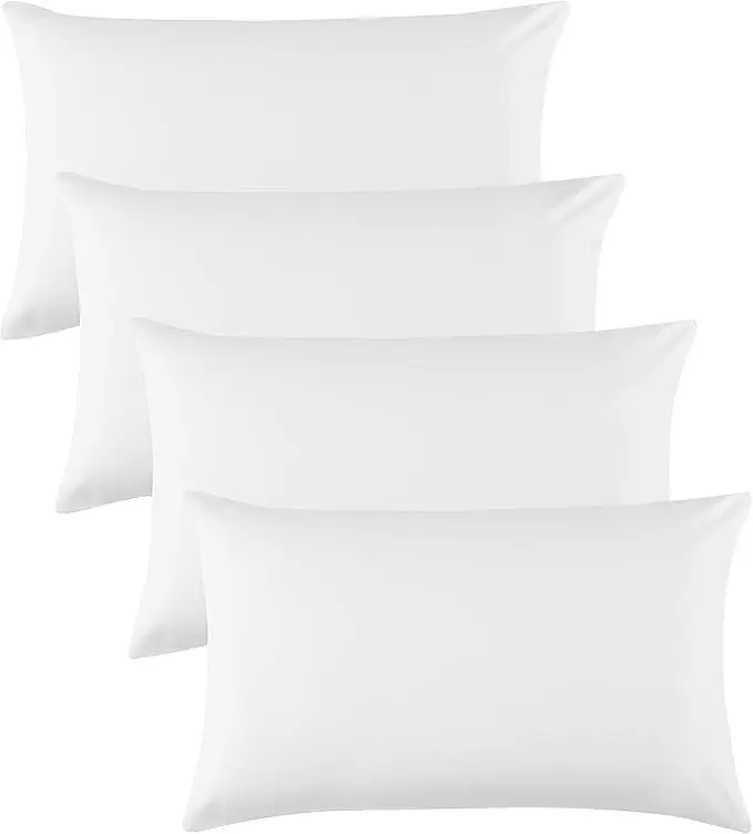 Trend & Bend Luxurious Microfiber Pillowcases 2 & 4 Count Pocket Design Soft Skin Pillowcases 50 x 75cm New Year Gift Hotel Quality Covers 4