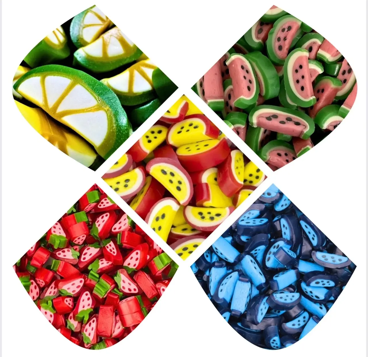 Flavoured Peelies - 250g-1kg - Mixed - Pick 'n' Mix Candy Snack Sugar Sweet