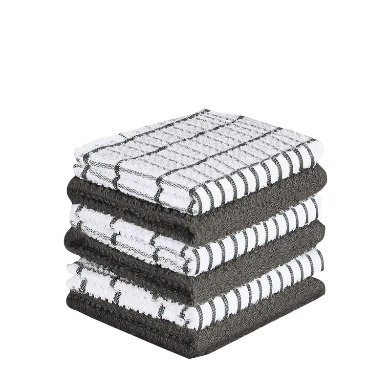 100% EGYPTIAN COTTON TERRY TEA TOWELS SET KITCHEN DISH CLOTHS DRYING CLEANING MULTI PACK OF 5 & PACK OF 10 RED PLUM BLACK GREY MULTI COLOUR TEA TOWEL TERRY TOWELING SET LARGE TERRY TOWEL 100% PURE SUPER SOFT AND ABSORBENT EASILY MACHINE WASHABLE 5