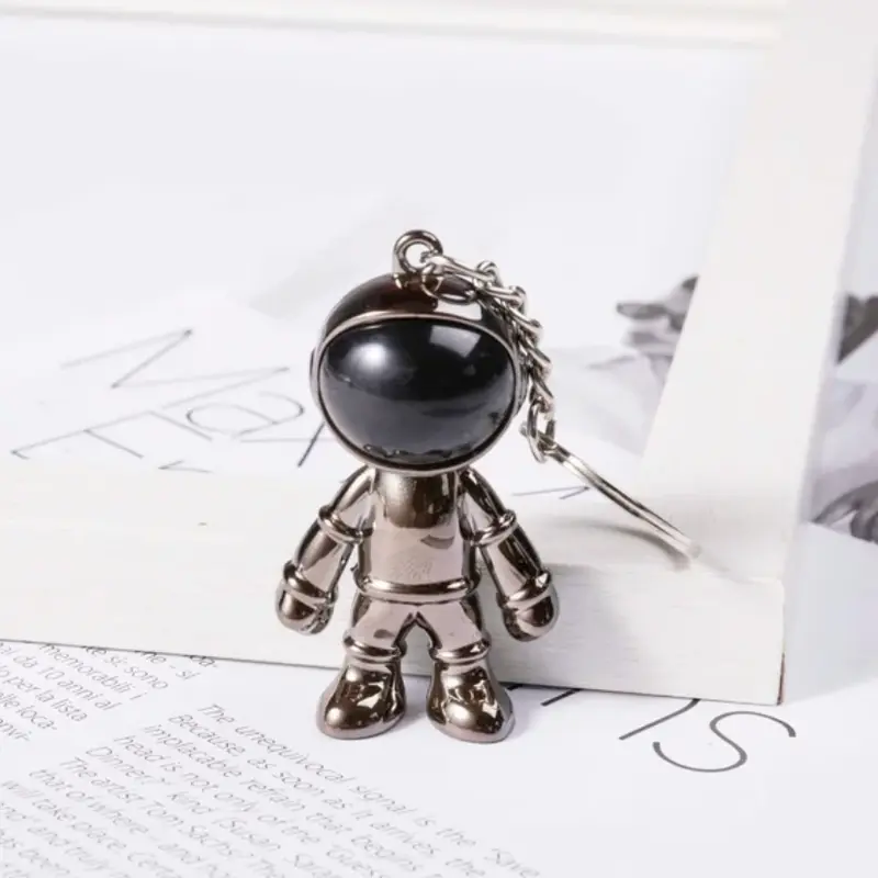 Handmade 3DKeychain Space Robot Astronaut Astronaut Man Gift Present Occassion Gold Silver Black Blue For Him Anniversary Birthday 4