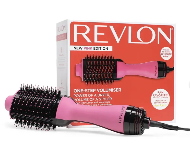 Revlon One-Step hair Dryer and Volumiser Rose Edition (One-Step 2 in 1 Styling tool Ionic and Ceramic Technology, Unique Oval Design for mid to Long Hairs) RVDR222VUkHair Dryer and Volumiser 2 in 1 Styling Tool Hot Air Styler Smooth Brush 0