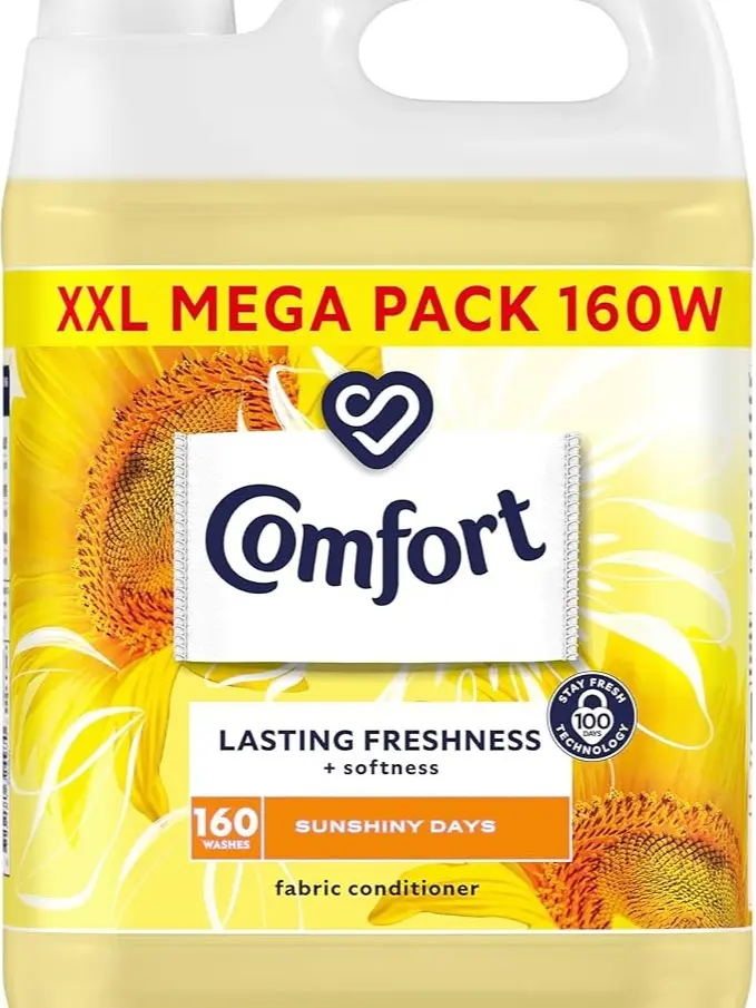 Sunshiny Days Fabric Conditioner with Stay Fresh Technology, 160 Wash, 4800ml, Pack of 1 - Scented - Household
