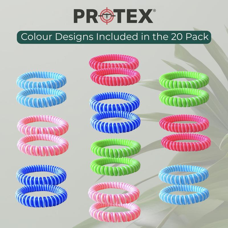 Waterproof Mosquito Repellent Bracelet, 20 Pack, Deet-Free Eva Wrist Bands, Effective Protection, Insect Mosquito Repeller Bands for Adults & Kids, Insect Repellent Protection, Resealable 20 Pack 3