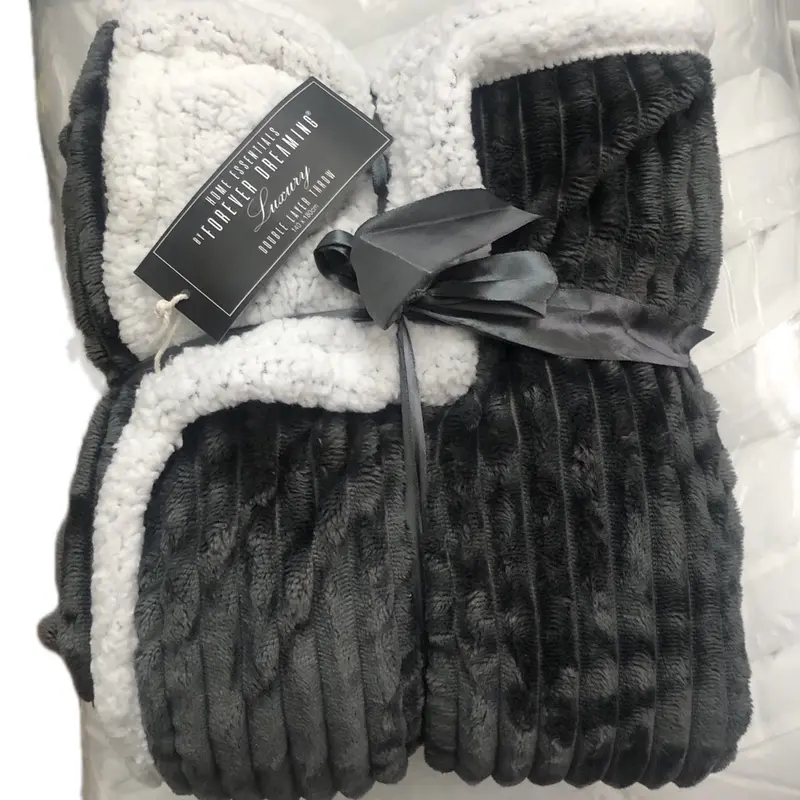 Home essentials luxury double layer throw 140x180cm blanket 4