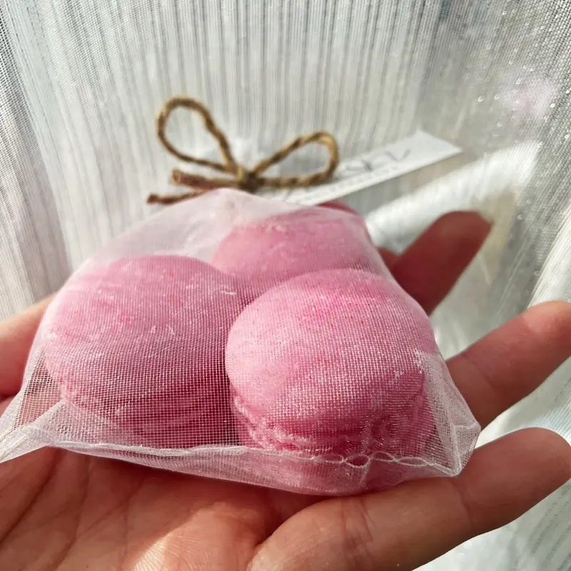 Small Macaron Wax Melt Scented Gift Bag for Birthday, Party, Baby Shower, or Wedding Candle Decor 2