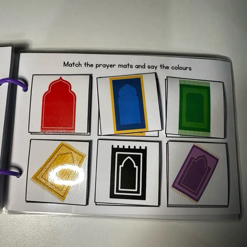 Bundle Islamic Learning Book with Arabic Alphabet Trace and rub for Ages 2 and above prayer 6