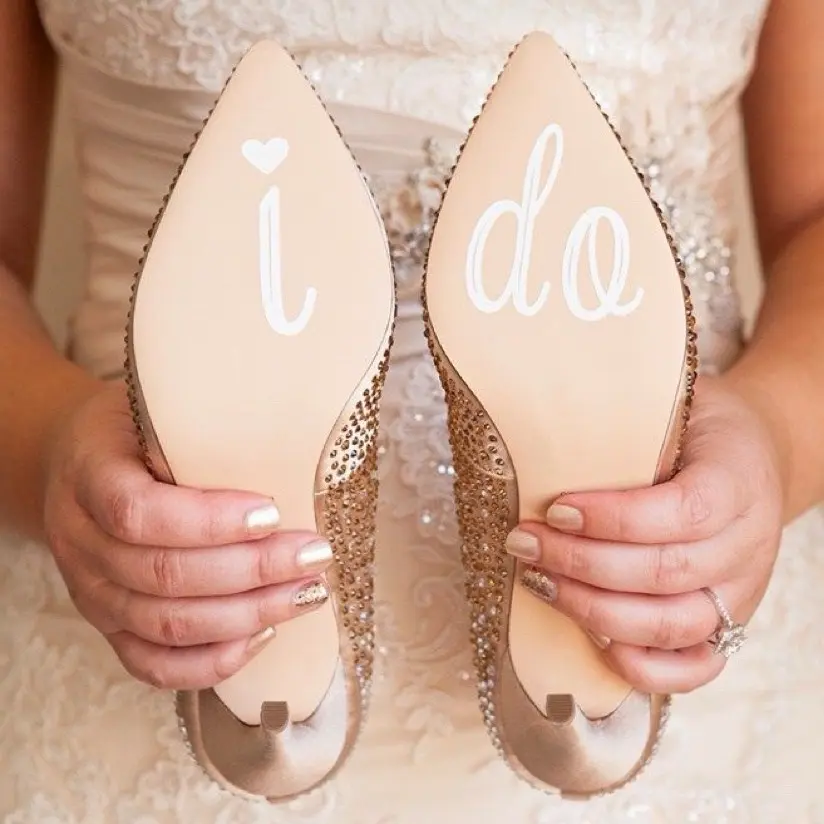 I do shoe stickers Footwear Decor Bridal Vinyl Decorative