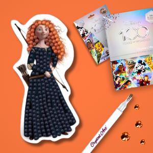 Craft Buddy Disney D100 Crystal Art Single Sticker - 006 MERIDA