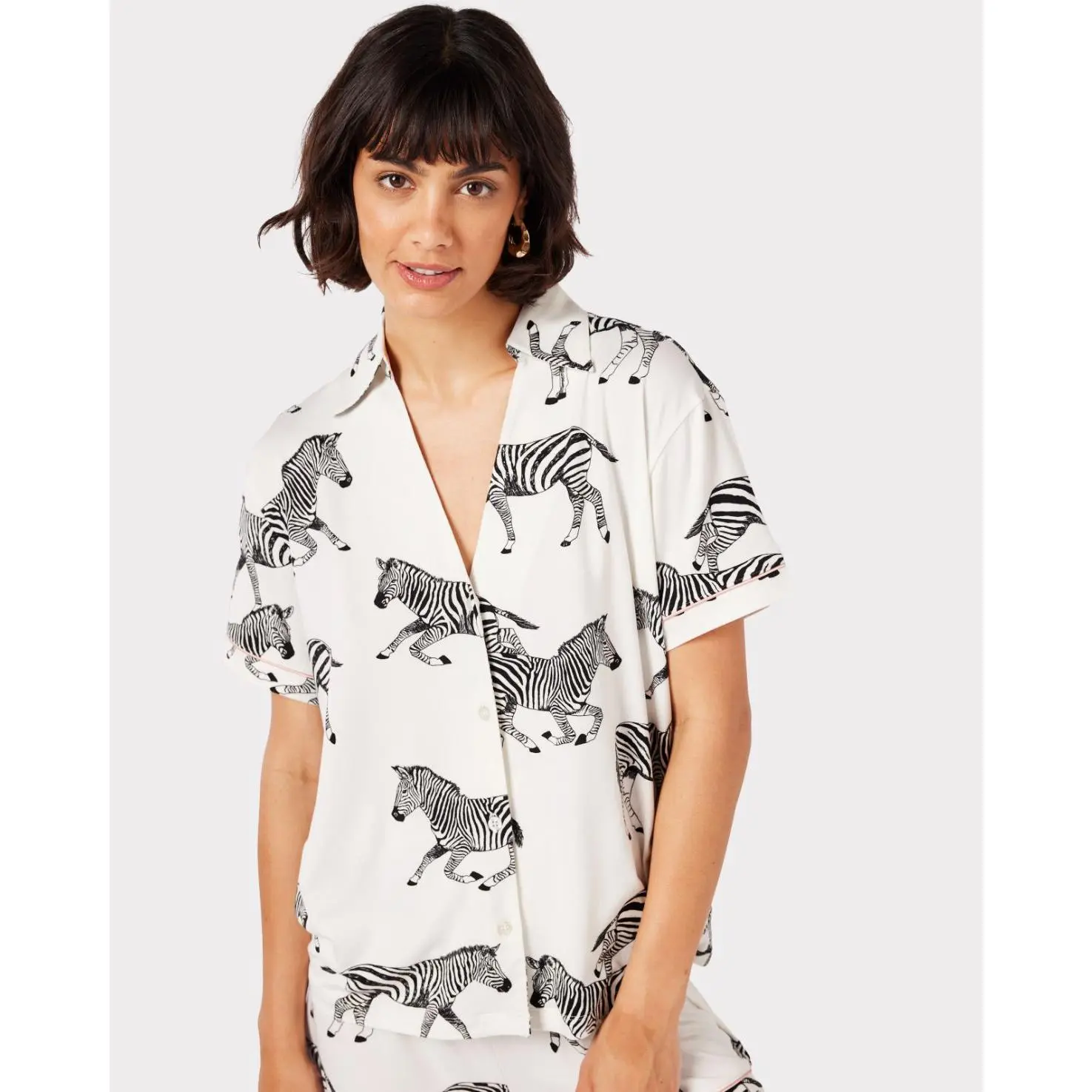 Zebra Print Short Pyjama Set