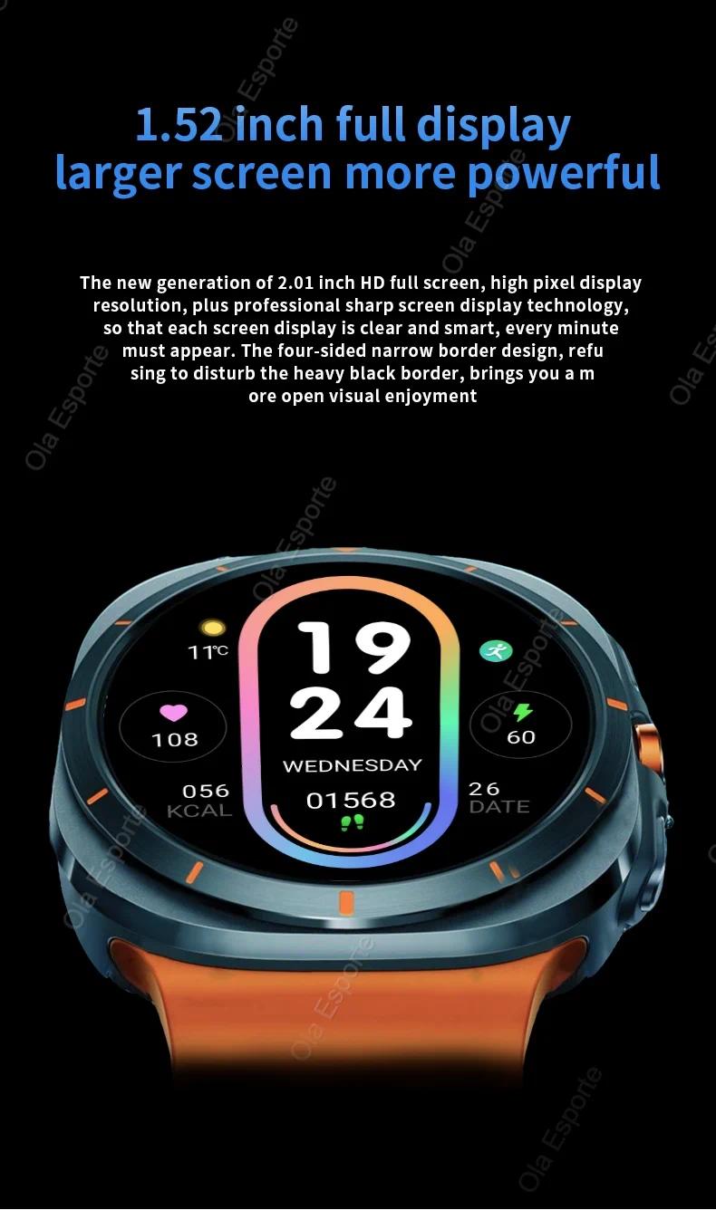 Product Introduction of New Galaxy Watch 7 Ultra Smart Bracelet Men GPS Trackr NFC HD Touch Screen Bluetooth call Health Monitor Smartwatchs For Samsung 30