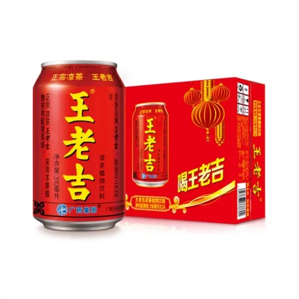 CASE OF 24 Wong Lo Kat (Wang Lao Ji) Chinese Herbal Drink - Delicious Beverage for Health - Tea