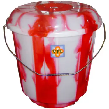 VPL BUCKET WITH LID 7L DOUBLE COLOUR CASE OF 4 0