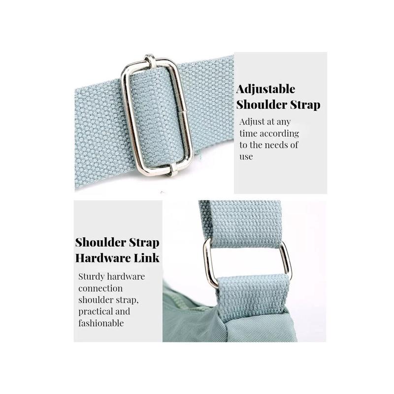 Ladies Shoulder Bag,Cross Body Messenger Multi Pocket Nylon Holiday Handbag Tote 4