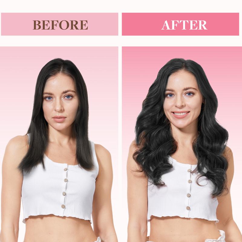 GOOGOO Hair Extensions Tape in Human Hair Natural Straight 7