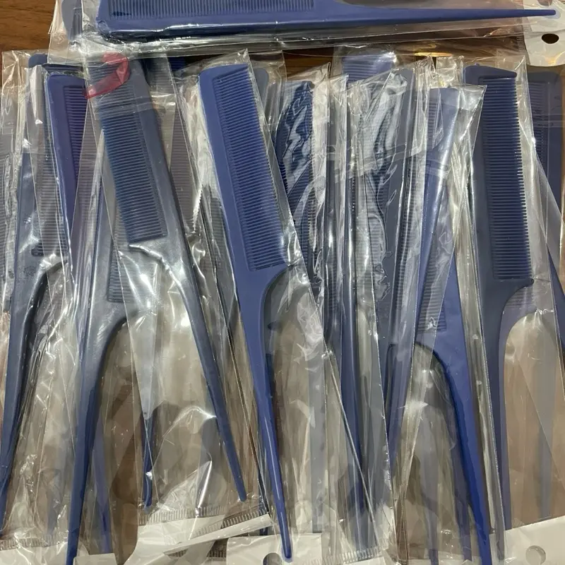 5pcs Blue Tail Comb Haircare Heatless for Beautiful Hair