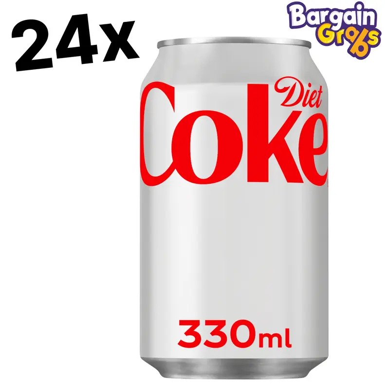 24 x 330ml Diet Coke – Sugar-Free & Refreshing Soft Drink | Beverage BBE 31/07/2025 0