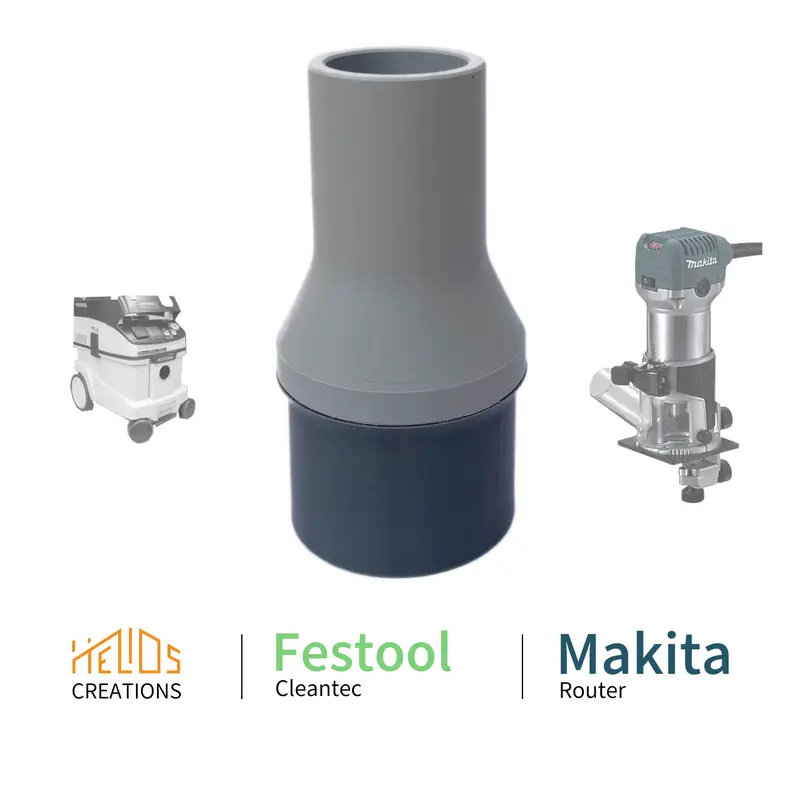 Hose Adapter Makita DRT50Z RT0700 Trimmer Router to Festool Cleantec 0