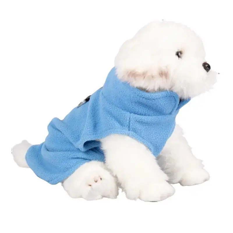dog cat pet fleece coat jacket dog costume warm outdoor jumper harness, puppy vest small medium size dogclothes 0