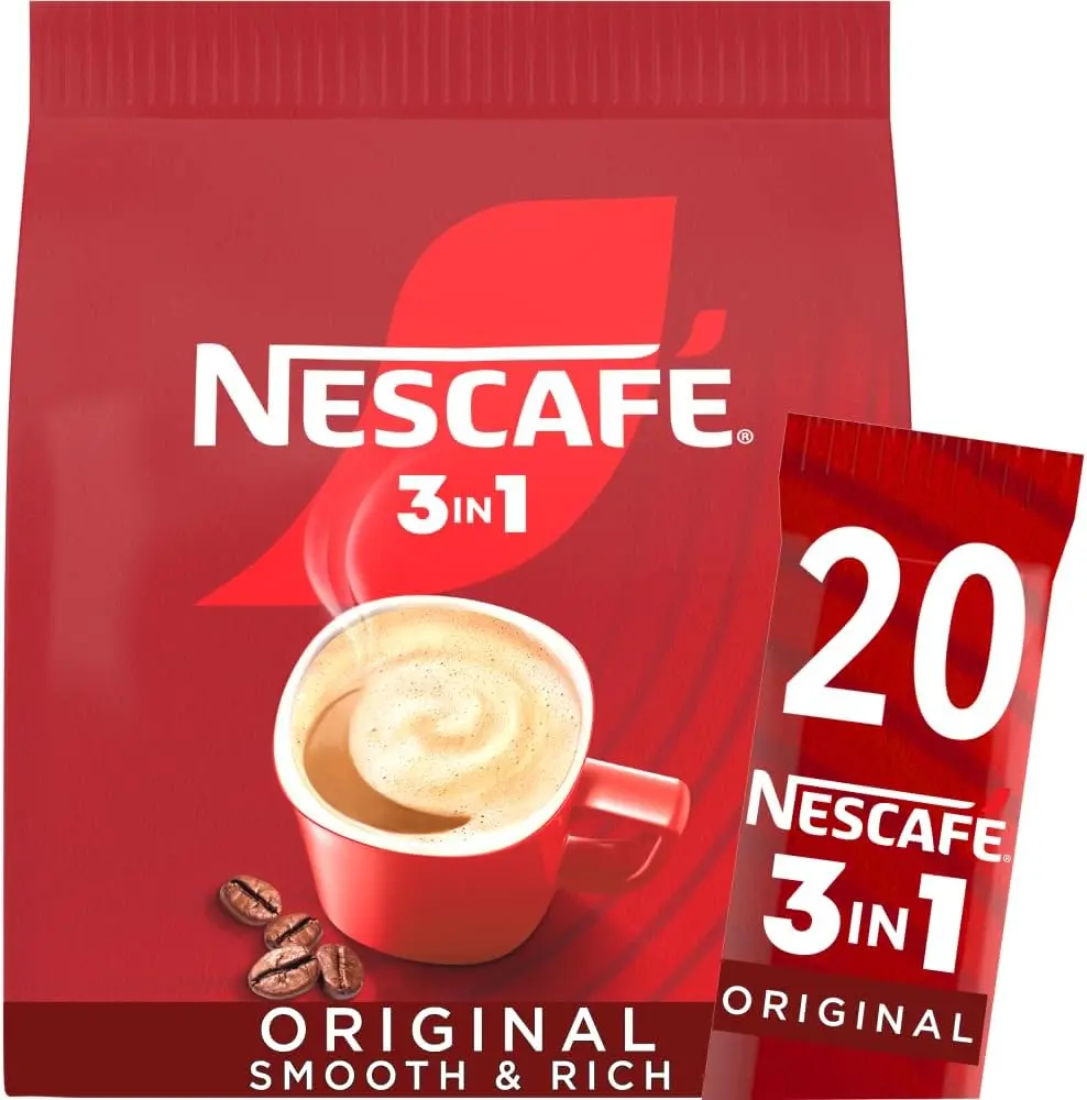 NESCAFÉ 3-in-1 Original Coffee Mix (20 Sachets) Beverage Creamy