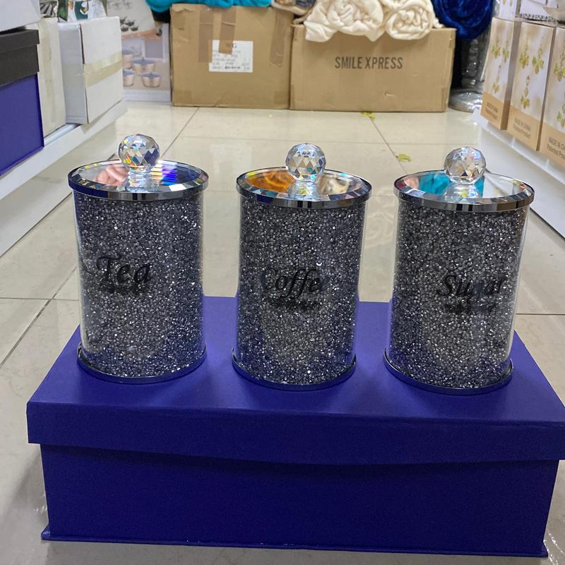 3pcs Tea coffee sugar canisters 1