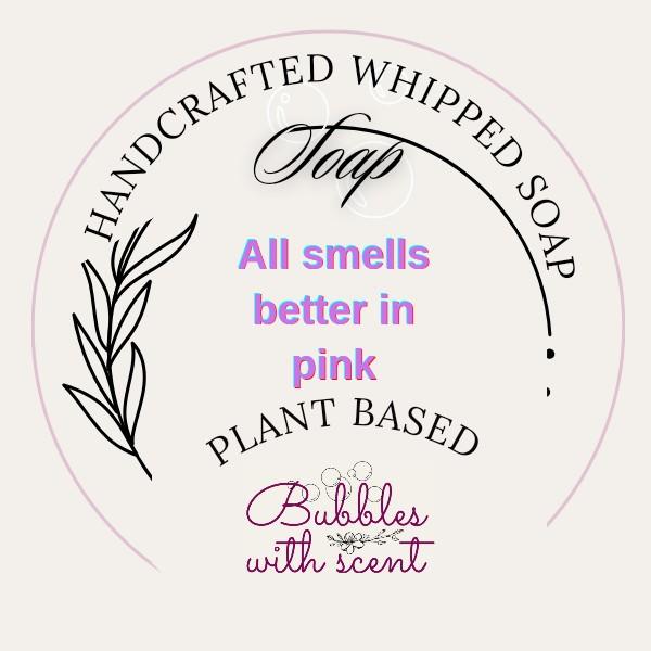 Bubbles with Scent Pink Whipped Soap with Apricot Kernel Oil and Lost Cherry Fragrance - 150g Body Wash for Moisturizing Skin Cleansing Body Care Color 3