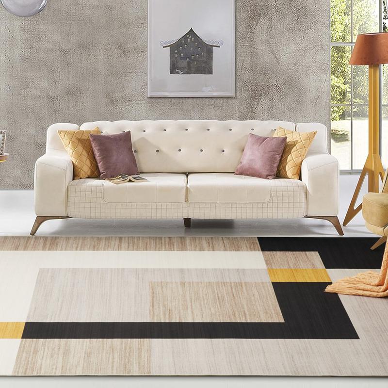 Imperial Rooms Milo Area Rug Living Room - Rug for Bedroom, Geometric Style Modern Kitchen Carpet - Durable Super Soft Non Shedding Small Floor Rug Easy to Clean 1