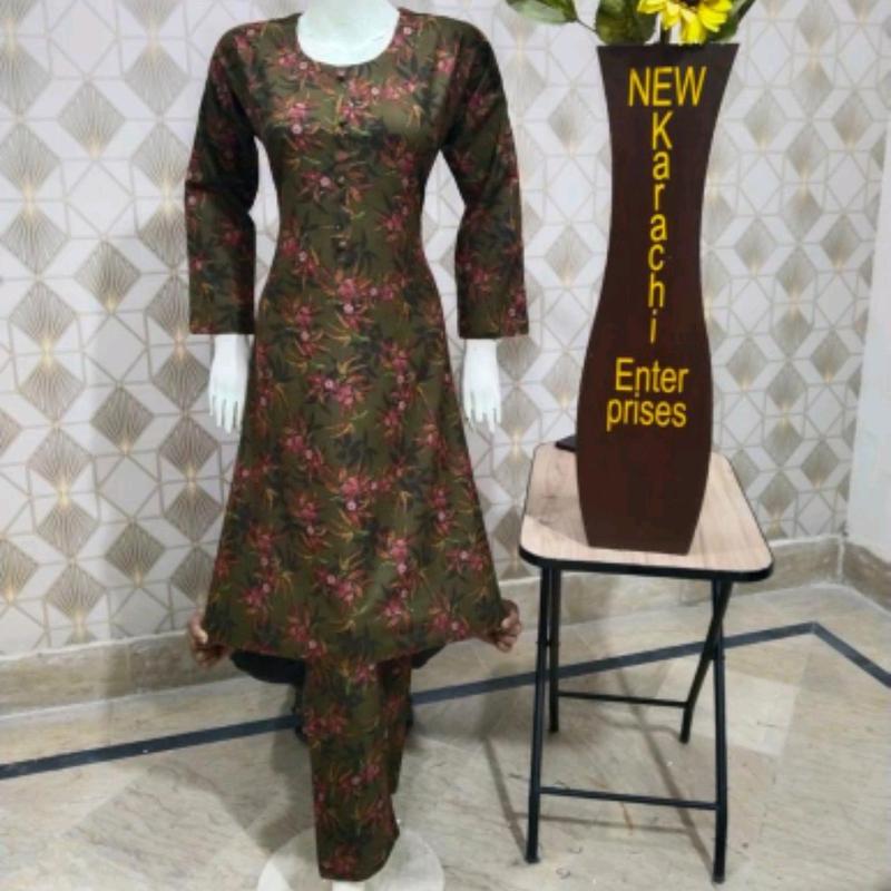 different colours available in 2 piece printed dhanak suit 5