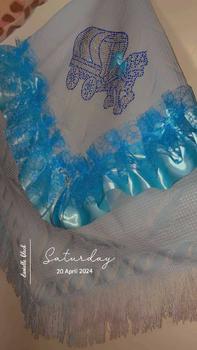 Product Review of Gypsy wagon frilly blanket/shawl with bling from k**4 1