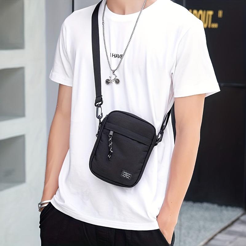 Product Introduction of Men's Small Bag, Shoulder Small Satchel Bag, Tide Brand Slant Cross Small Backpack, Lightweight Boys Messenger Bag for retail stores, boutique and supermarkets 0