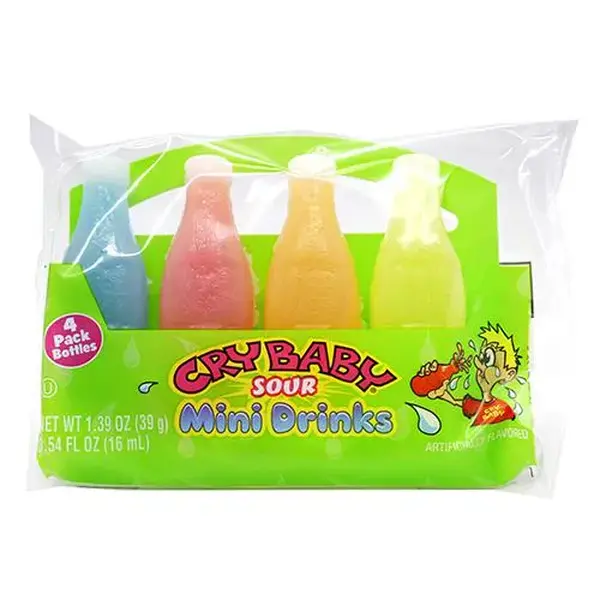 Pack of 4 Cry Baby or Nik L Nip Mini Drinks - Halal & Vegan Friendly 0