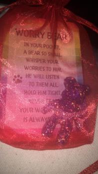 Product Review of Worry Bear Keepsake Bear, Anxiety, Mental Health - Gift Present Ideas from M**d 0