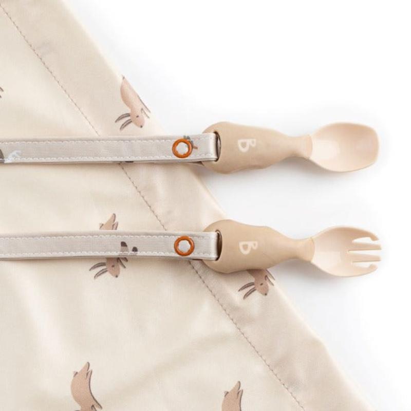 Bibado Coverall Weaning Bib and Matching Handi Cutlery 4