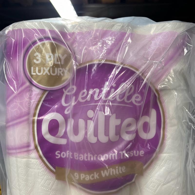 Gentille Quilted Bathroom Tissue | Luxury 3-Ply Toilet Paper  Soft, Strong, Embossed & Sustainable 54 Rolls Bundle Pack Western Wipes Sheets 5