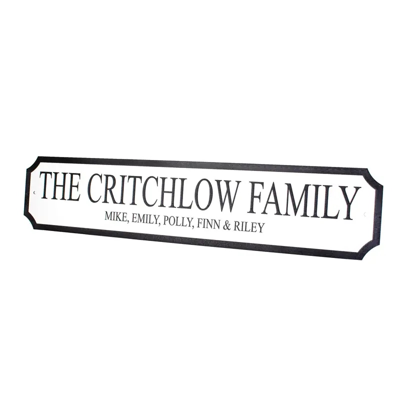 Personalised Family Street Sign - Outdoor Waterproof 2