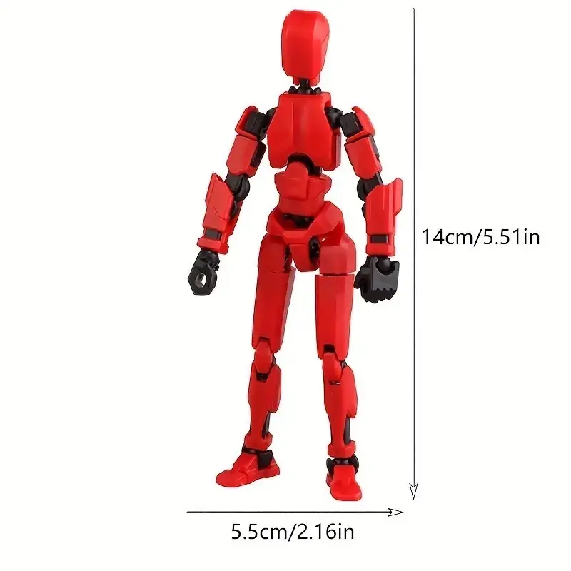 DIY 3D Action Figure Kit Dummy 13 D13 Joint Movable Polycarbonate Material for Creative Play 3D Printing 4
