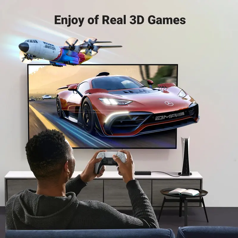 UGREEN HDMI Switch 5 in 1 Out 4K@60Hz, HDMI Splitter with Remote 5 Port HDMI Switcher Selector Support 3D CEC HDR HDCP2.2 PS5/4 3