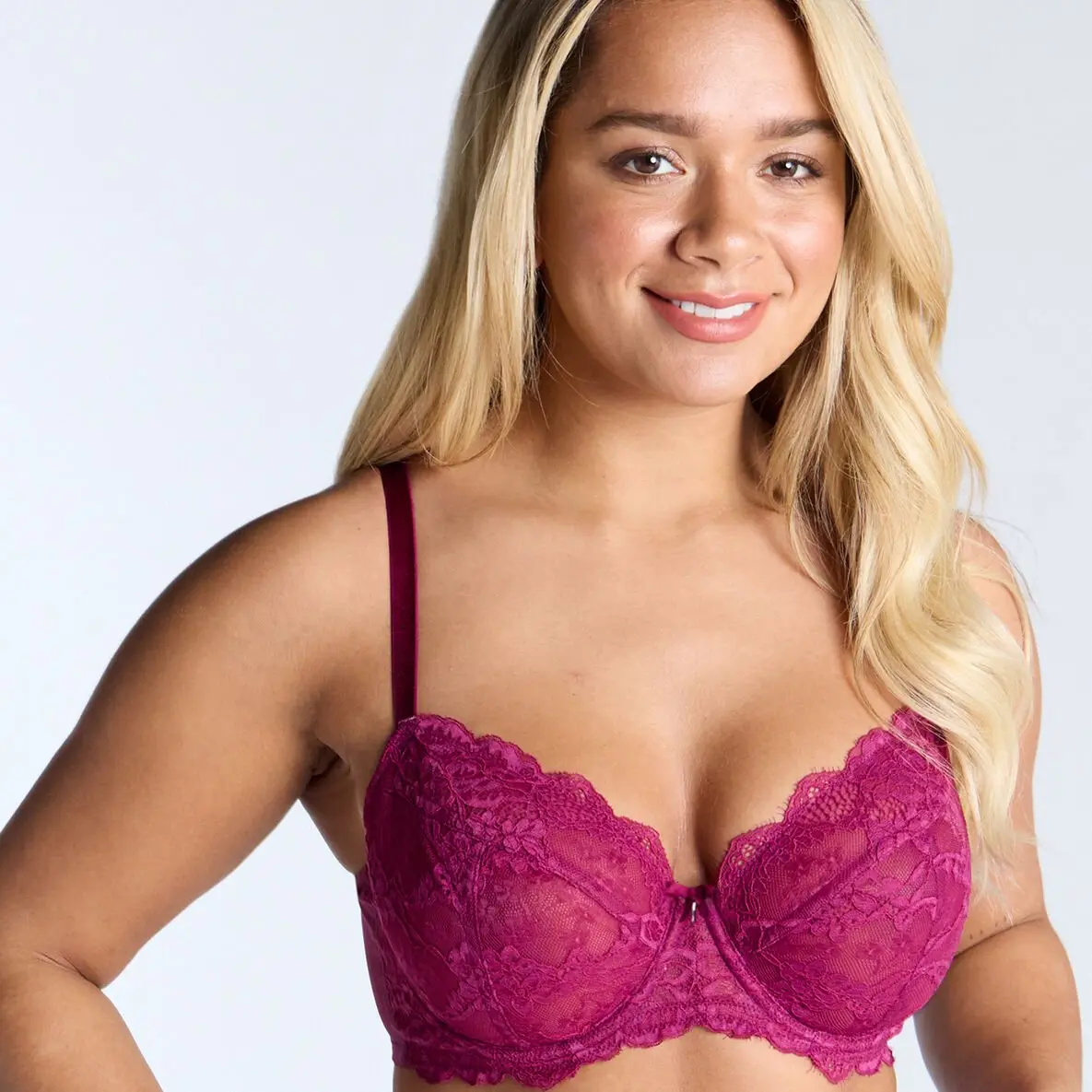 Mollie lace unpadded balconette bra