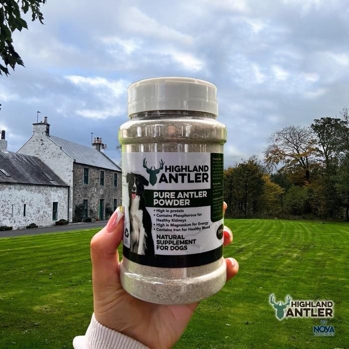 Highland Pure Natural Antler Deer Powder For Dogs 500ml 0