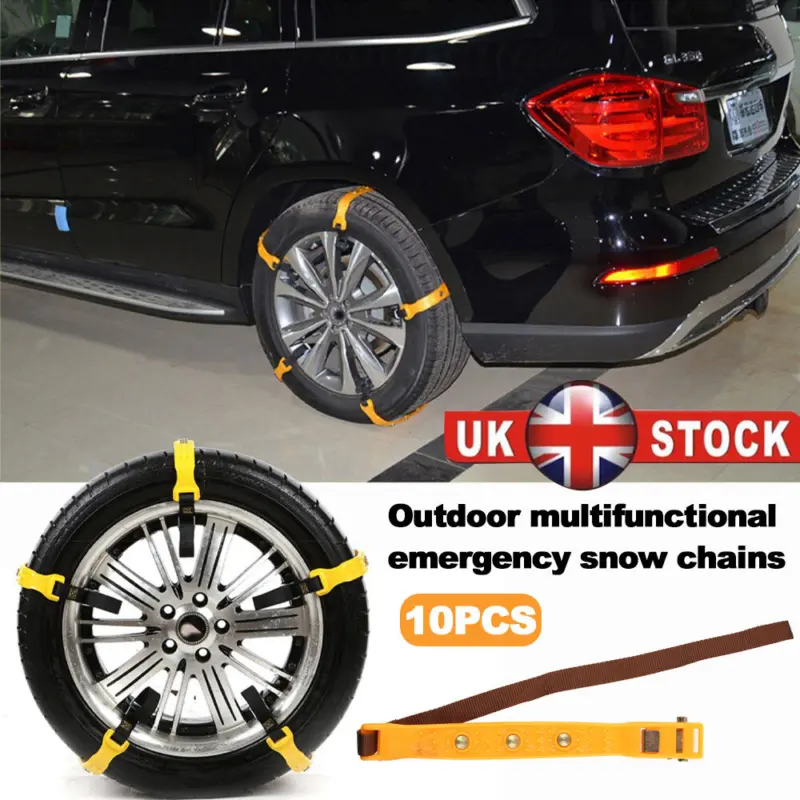 8X Snow Tire Chain for Car Truck SUV Anti-Skid Winter Emergency Muddy Driving 3