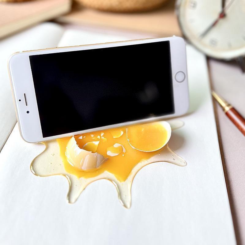 Broken-egg prank prank toy birthday gift phone holder 1