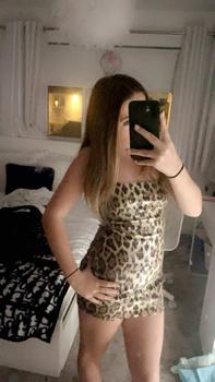 Product Review of Christmas Gift Women's Leopard Print Backless Cami Dress, Summer Dresses 2024, Street Fashion Spaghetti Strap Sequins Mini Dress for Party Club Dating Wear, Dresses for Women, Ladies Dresses Valentine's Day, gift from u**8 0