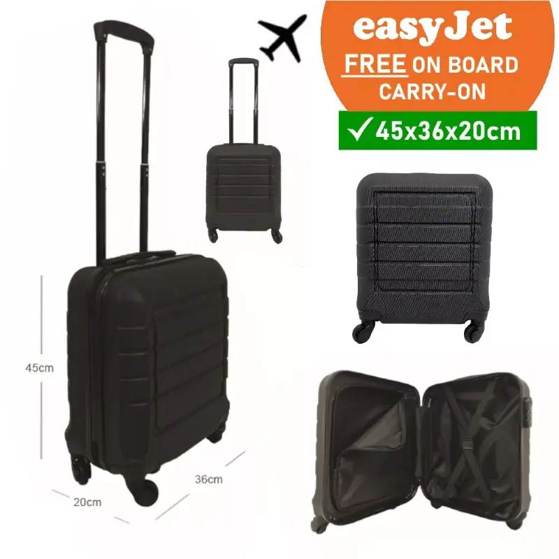 EasyJet Under Seat 45x36x20 Hand Luggage Suitcase Cabin Bag Trolley Travel for Men and Women 1