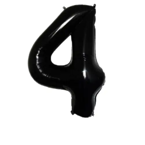 40" inch Black Foil Number Balloons. Helium Happy Birthday Anniversary Balloon.Number Age Balloon. Pack Decor premium  balloons 7