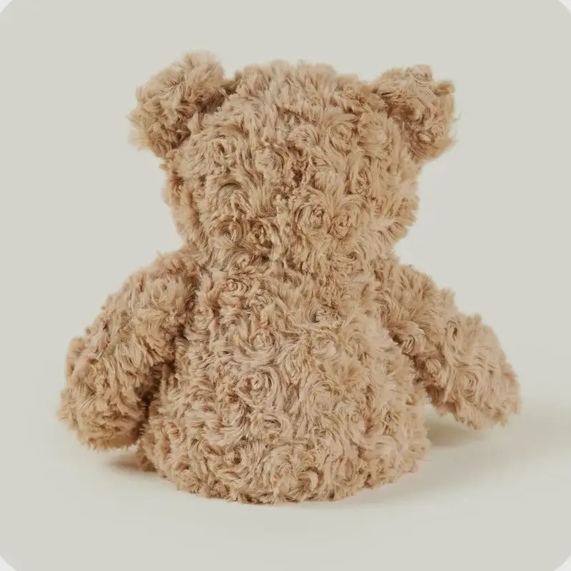 Warmies Brown Curly Bear Microwaveable Plush Toy with Real Dried French Lavender Scent 3