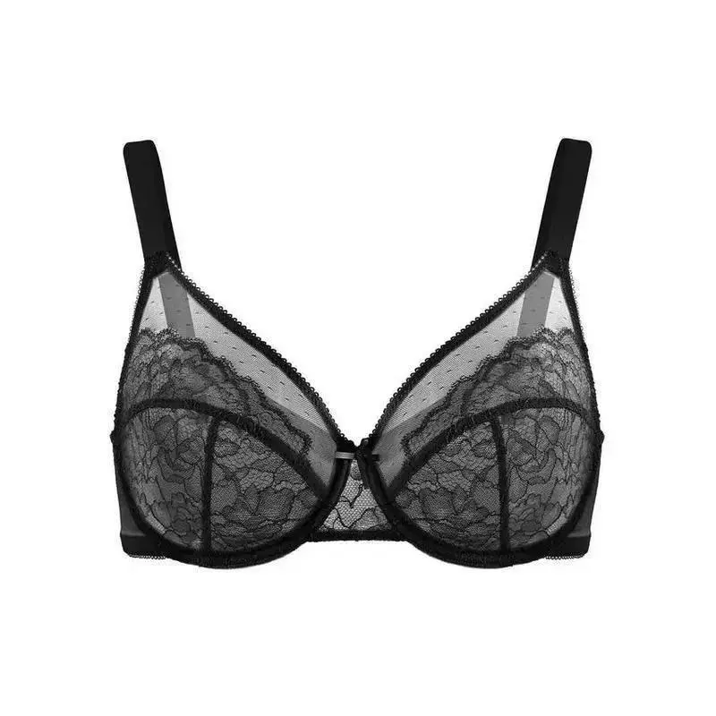 【Curlady】Enchante Floral Lace Plus Size Underwire Unlined Unpadded Full Coverage Bra, It is recommended to choose a larger size 1